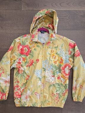 Ralph Lauren Yellow Floral Bomber Jacket